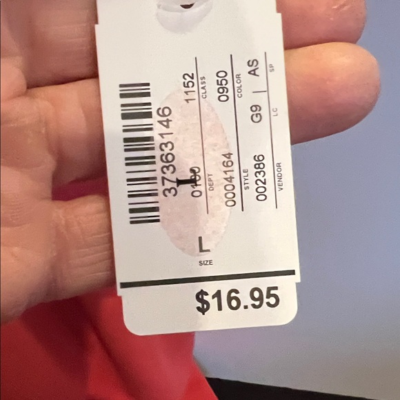 Christopher & Banks Vibrant Coral Short Sleeve Tee - Picture 3 of 5